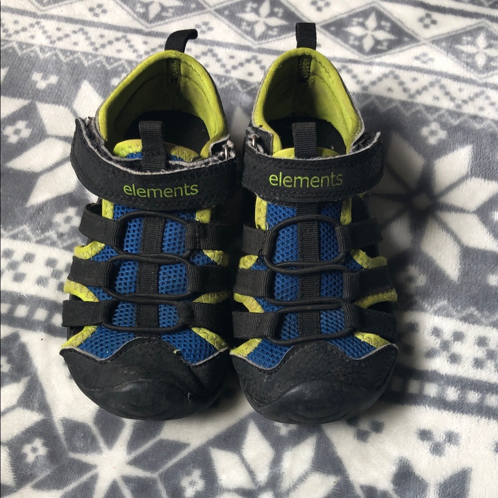 Element Kids Blue and Lime Closed-Toe Sandals